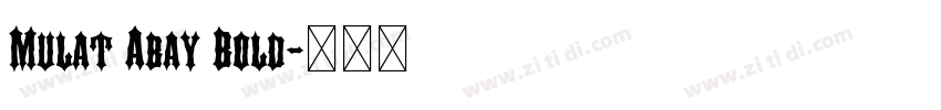 Mulat Abay Bold字体转换